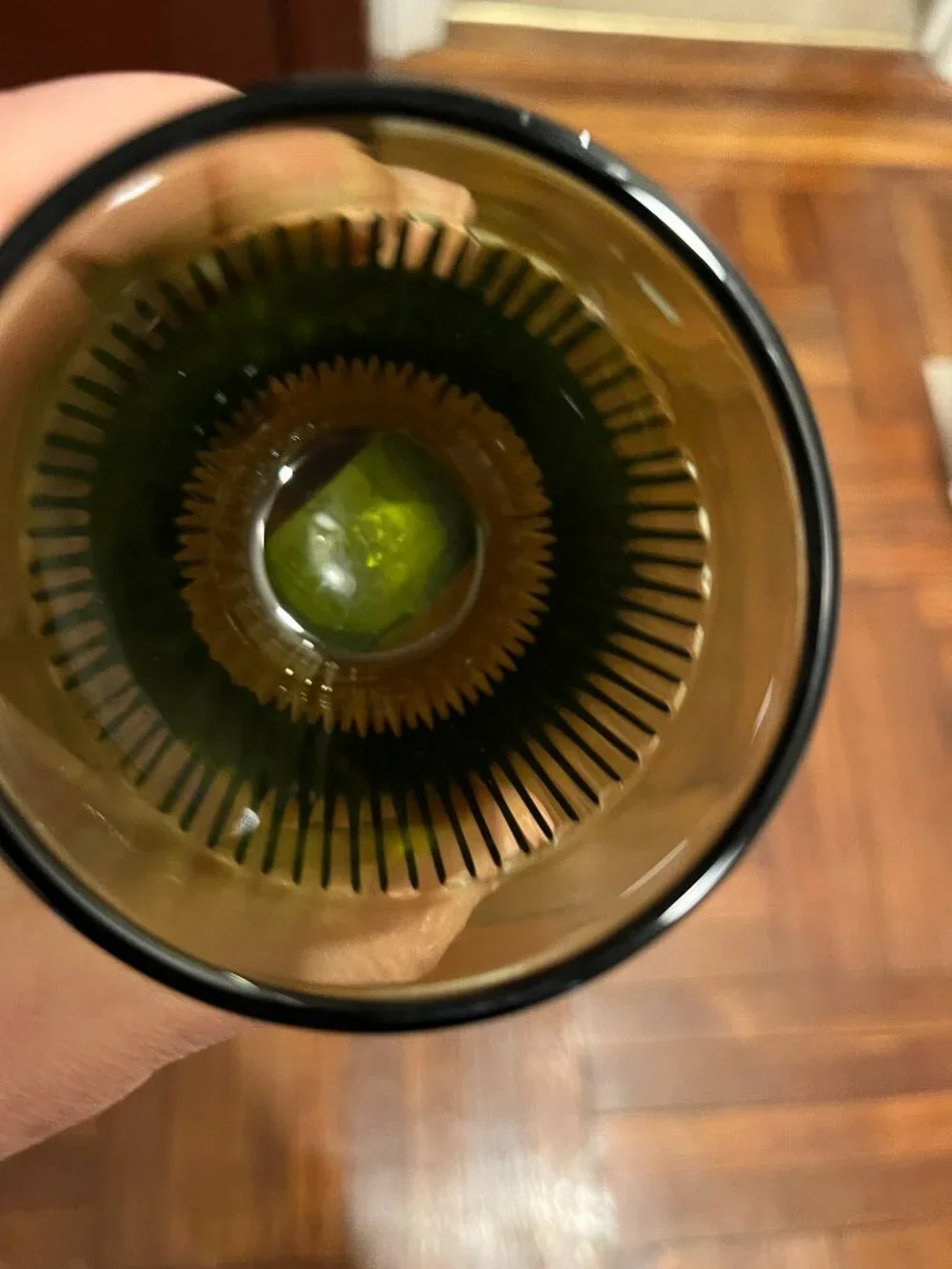La Rochere France Ouessant Olive Green 9.5 oz Water Tumbler Glass 633897 NWT